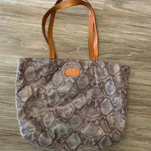 Patricia Nash Leather Snakeskin Purse